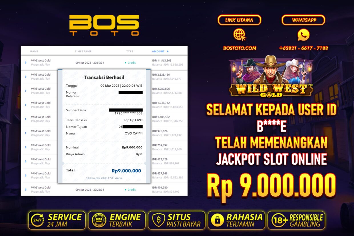 BUKTI PEMBAYARAN JP SLOT ONLINE DI BOSTOTO KEPADA MEMBER BE