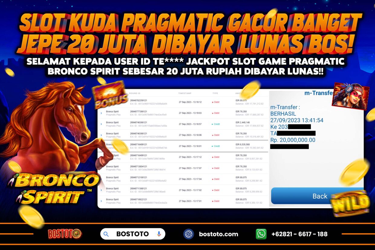 BUKTI PEMBAYARAN JP SLOT ONLINE DI BOSTOTO KEPADA MEMBER TE