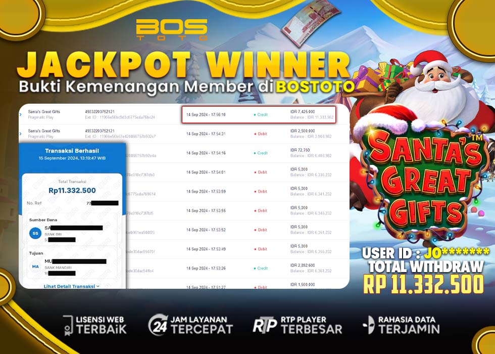 BUKTI PEMBAYARAN JP SLOT ONLINE DI BOSTOTO KEPADA MEMBER JO
