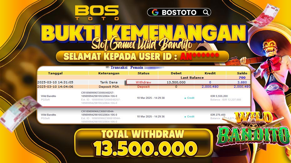 BUKTI PEMBAYARAN JP SLOT ONLINE DI BOSTOTO KEPADA MEMBER AN