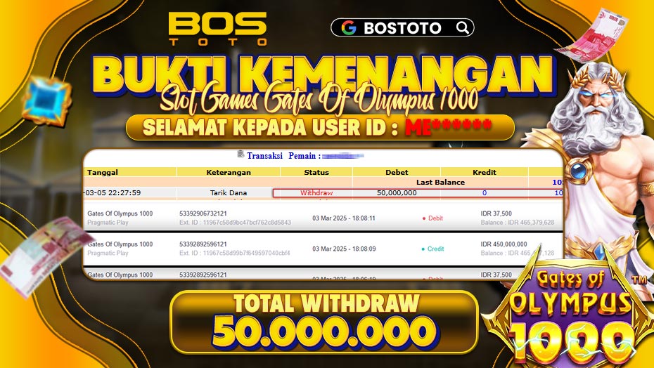 BUKTI PEMBAYARAN JP SLOT ONLINE DI BOSTOTO KEPADA MEMBER ME